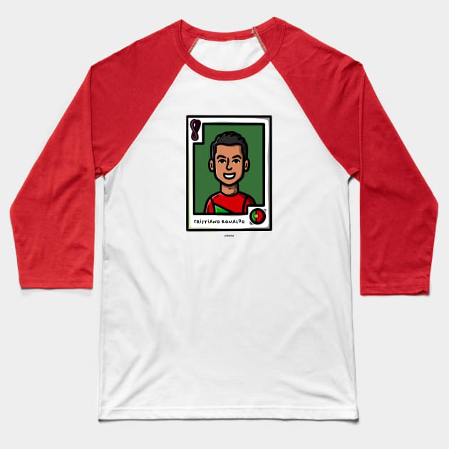 Cristiano Ronaldo Baseball T-Shirt by La Bemol